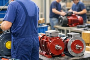 instalación y mantenimiento de motores como bombas eléctricas